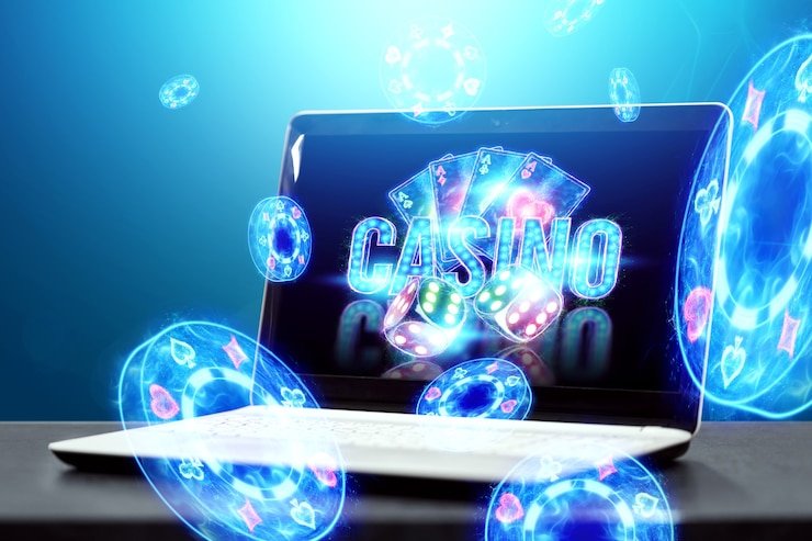 Antarmuka permainan Blueprint Gaming di aplikasi konterwd menampilkan slot dan permainan live dealer